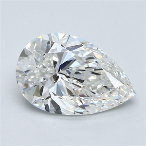 Picture of Natural Diamond 1.50 Carats, Pear with  Cut, G Color, VS1 Clarity and Certified by GIA