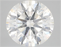 Natural Diamond 7.13 Carats, Round with Excellent Cut, G Color, SI2 Clarity and Certified by IGI