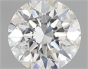 Natural Diamond 0.41 Carats, Round with Excellent Cut, F Color, SI1 Clarity and Certified by GIA