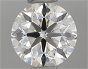 Natural Diamond 0.50 Carats, Round with Excellent Cut, J Color, VVS2 Clarity and Certified by IGI