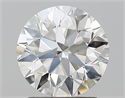 Natural Diamond 1.90 Carats, Round with Excellent Cut, I Color, VS1 Clarity and Certified by GIA