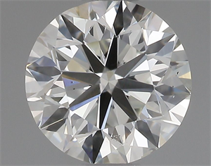 Picture of Natural Diamond 0.51 Carats, Round with Very Good Cut, I Color, SI1 Clarity and Certified by GIA