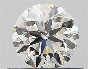 Picture of Natural Diamond 0.50 Carats, Round with Very Good Cut, J Color, VVS1 Clarity and Certified by GIA