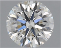 Natural Diamond 0.40 Carats, Round with Very Good Cut, H Color, VS2 Clarity and Certified by GIA