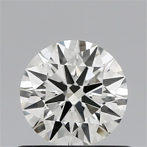 Picture of Natural Diamond 0.61 Carats, Round with Excellent Cut, I Color, VS2 Clarity and Certified by IGI