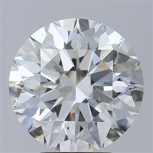 Picture of Natural Diamond 3.80 Carats, Round with Excellent Cut, I Color, SI1 Clarity and Certified by GIA