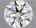 Natural Diamond 0.40 Carats, Round with Very Good Cut, I Color, VVS2 Clarity and Certified by GIA