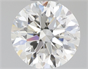 Natural Diamond 0.50 Carats, Round with Very Good Cut, H Color, SI1 Clarity and Certified by GIA