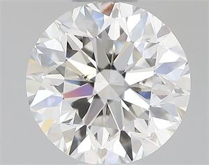 Picture of Natural Diamond 0.50 Carats, Round with Very Good Cut, H Color, SI1 Clarity and Certified by GIA