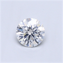 Natural Diamond 0.46 Carats, Round with Very Good Cut, F Color, SI2 Clarity and Certified by GIA