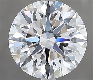 Picture of Natural Diamond 2.03 Carats, Round with Excellent Cut, D Color, VS1 Clarity and Certified by GIA