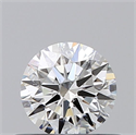 Natural Diamond 0.40 Carats, Round with Excellent Cut, F Color, SI1 Clarity and Certified by GIA