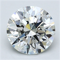 Natural Diamond 2.05 Carats, Round with Excellent Cut, J Color, VVS2 Clarity and Certified by GIA