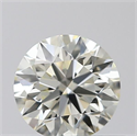 Natural Diamond 0.40 Carats, Round with Excellent Cut, K Color, VVS2 Clarity and Certified by IGI