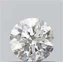 Natural Diamond 0.50 Carats, Round with Very Good Cut, I Color, SI1 Clarity and Certified by GIA