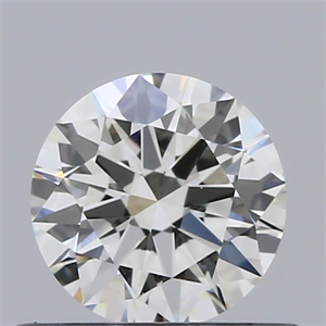 Picture of Natural Diamond 0.45 Carats, Round with Excellent Cut, I Color, VVS2 Clarity and Certified by GIA