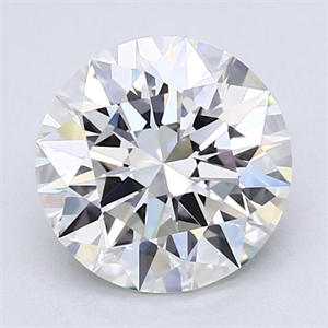 Picture of Natural Diamond 2.02 Carats, Round with Excellent Cut, I Color, VVS1 Clarity and Certified by GIA