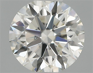 Picture of Natural Diamond 0.41 Carats, Round with Excellent Cut, G Color, VS2 Clarity and Certified by IGI