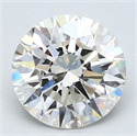 Natural Diamond 2.01 Carats, Round with Excellent Cut, I Color, SI2 Clarity and Certified by GIA