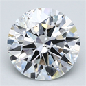 Natural Diamond 3.01 Carats, Round with Excellent Cut, E Color, SI2 Clarity and Certified by GIA