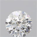 Natural Diamond 0.40 Carats, Round with Excellent Cut, F Color, SI1 Clarity and Certified by GIA