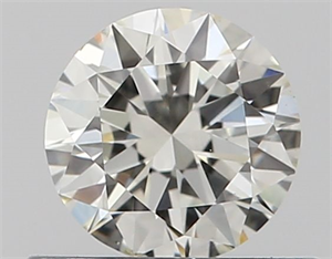 Picture of Natural Diamond 0.50 Carats, Round with Excellent Cut, I Color, SI1 Clarity and Certified by GIA