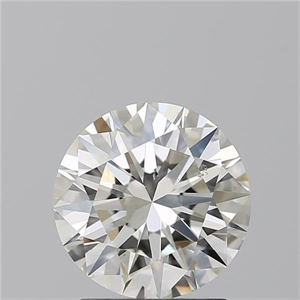 Picture of Natural Diamond 2.01 Carats, Round with Excellent Cut, I Color, SI1 Clarity and Certified by GIA