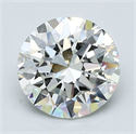 Natural Diamond 1.80 Carats, Round with Excellent Cut, I Color, VVS2 Clarity and Certified by GIA