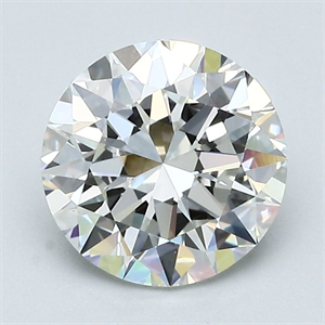 Picture of Natural Diamond 1.80 Carats, Round with Excellent Cut, I Color, VVS2 Clarity and Certified by GIA