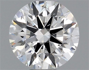 Picture of Natural Diamond 0.48 Carats, Round with Excellent Cut, I Color, SI2 Clarity and Certified by GIA