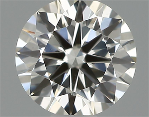 Picture of Natural Diamond 0.42 Carats, Round with Excellent Cut, H Color, SI1 Clarity and Certified by IGI