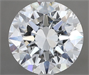 Natural Diamond 1.50 Carats, Round with Excellent Cut, G Color, VVS2 Clarity and Certified by GIA