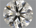 Natural Diamond 0.41 Carats, Round with Excellent Cut, J Color, VS2 Clarity and Certified by IGI