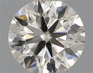 Picture of Natural Diamond 0.41 Carats, Round with Excellent Cut, J Color, VS2 Clarity and Certified by IGI