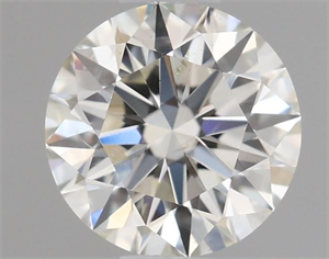 Picture of Natural Diamond 0.52 Carats, Round with Excellent Cut, J Color, SI1 Clarity and Certified by GIA