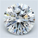 Natural Diamond 2.20 Carats, Round with Excellent Cut, F Color, VVS1 Clarity and Certified by GIA