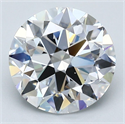 Natural Diamond 3.01 Carats, Round with Excellent Cut, D Color, VVS2 Clarity and Certified by GIA