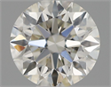 Natural Diamond 0.42 Carats, Round with Excellent Cut, H Color, VS2 Clarity and Certified by IGI