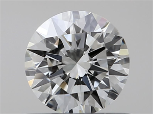 Picture of Natural Diamond 0.51 Carats, Round with Excellent Cut, J Color, VVS2 Clarity and Certified by GIA