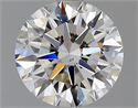 Natural Diamond 1.52 Carats, Round with Excellent Cut, F Color, VS2 Clarity and Certified by GIA