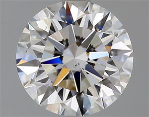 Picture of Natural Diamond 1.52 Carats, Round with Excellent Cut, F Color, VS2 Clarity and Certified by GIA