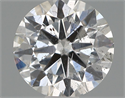 Natural Diamond 0.60 Carats, Round with Very Good Cut, F Color, SI2 Clarity and Certified by IGI