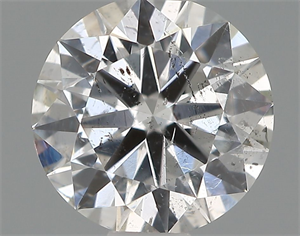 Picture of Natural Diamond 0.60 Carats, Round with Very Good Cut, F Color, SI2 Clarity and Certified by IGI