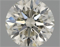 Natural Diamond 0.41 Carats, Round with Excellent Cut, J Color, SI1 Clarity and Certified by IGI