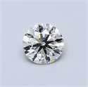 Natural Diamond 0.50 Carats, Round with Very Good Cut, K Color, SI2 Clarity and Certified by GIA