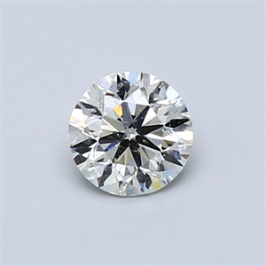 Picture of Natural Diamond 0.50 Carats, Round with Very Good Cut, K Color, SI2 Clarity and Certified by GIA