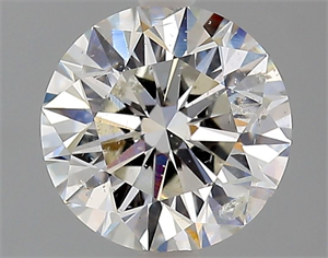 Picture of Natural Diamond 2.01 Carats, Round with Excellent Cut, H Color, I1 Clarity and Certified by GIA