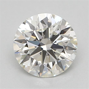 Picture of Natural Diamond 0.40 Carats, Round with Excellent Cut, I Color, VVS1 Clarity and Certified by GIA