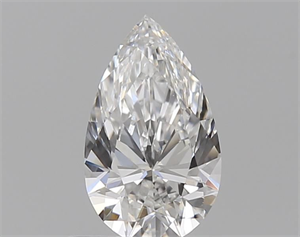 Picture of Natural Diamond 0.50 Carats, Pear with  Cut, E Color, VVS2 Clarity and Certified by GIA