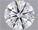 Natural Diamond 0.40 Carats, Round with Excellent Cut, H Color, VS2 Clarity and Certified by GIA